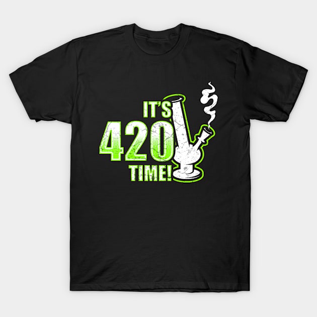 Funny 420 Bong T-Shirt by Mila46